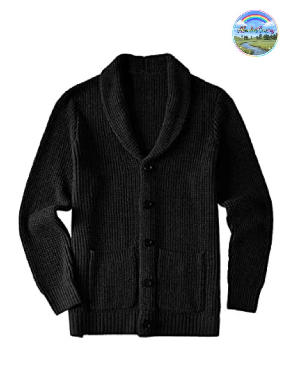 Men's Wool Blend Shawl Collar Cardigan Buttons Pockets